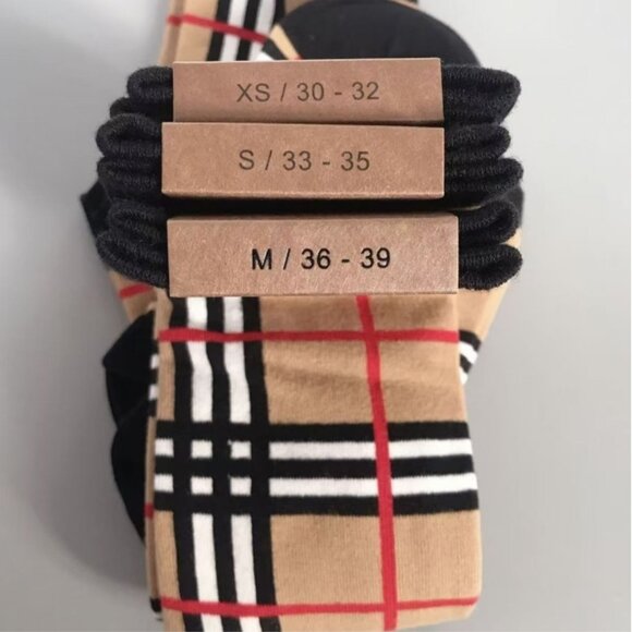 Burberry Kids Check Socks